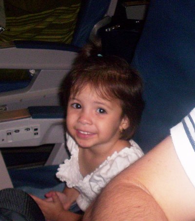 Sophia on a Plane